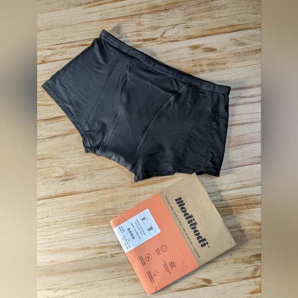 Modibodi Classic Boyshort (Black) - Picture 3 of 4